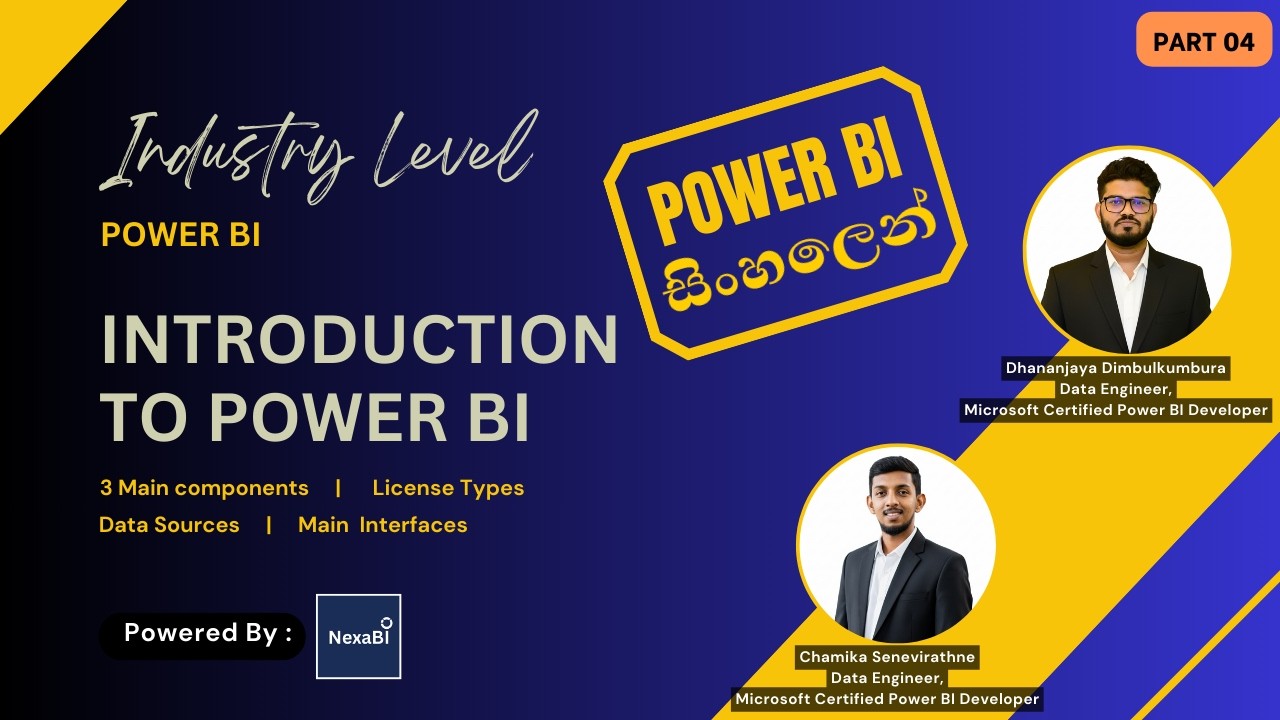 4. Introduction To Power BI  #powerbi #powerbisinhala