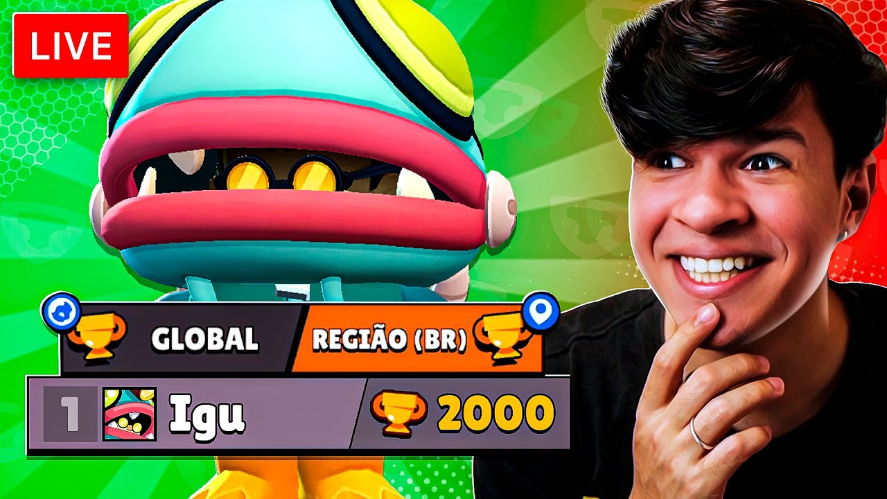 em BUSCA do GLOWBERT TOP 1 - LIVE BRAWL STARS!