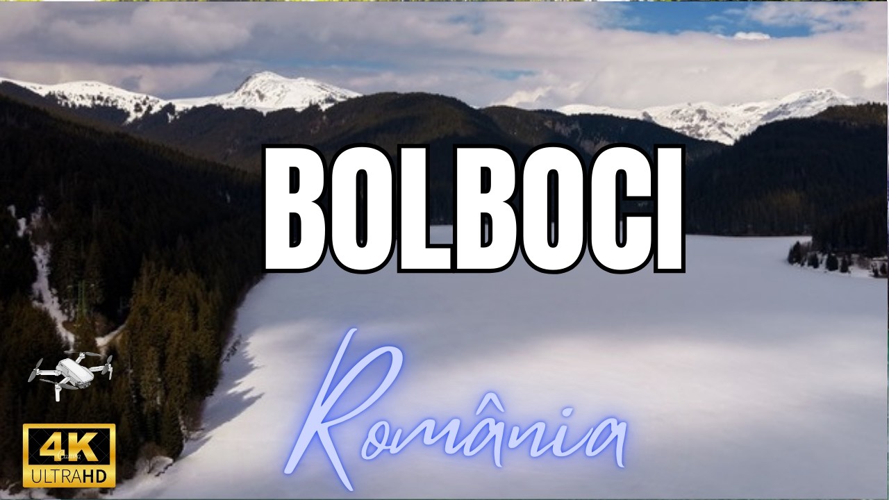 Bolboci Lake 4K Drone &ndash; Winter Silence in the Bucegi Mountains