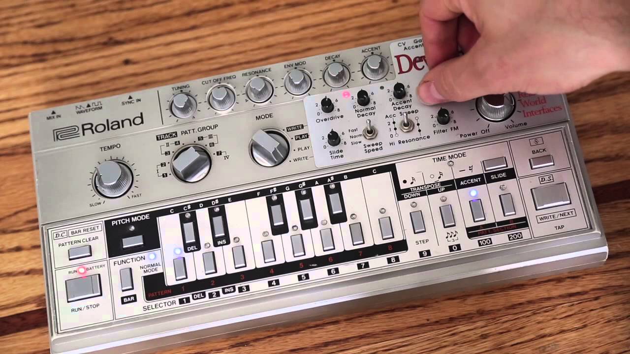 Roland TB303 Devilfish Demo Vintage Analog Synthesizer