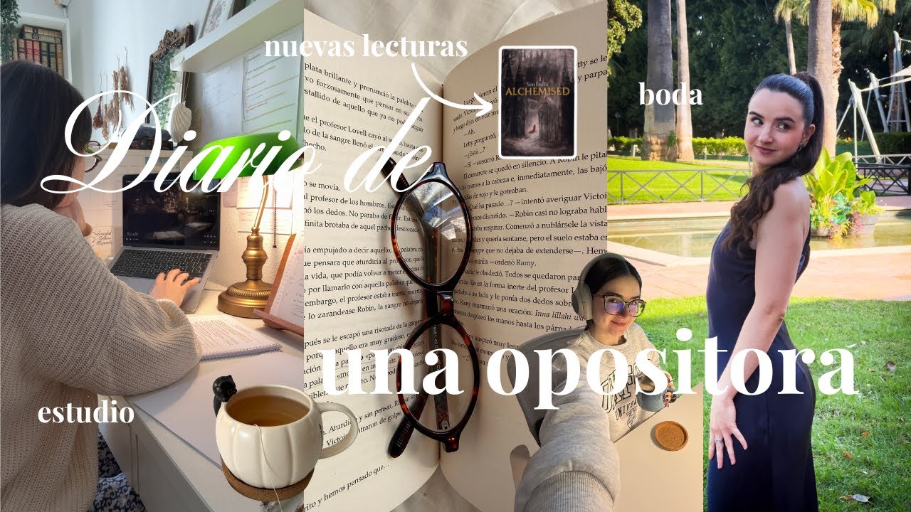 una semana conmigo 📓 como estudio un nuevo tema, boda, nuevas lecturas y repasos.