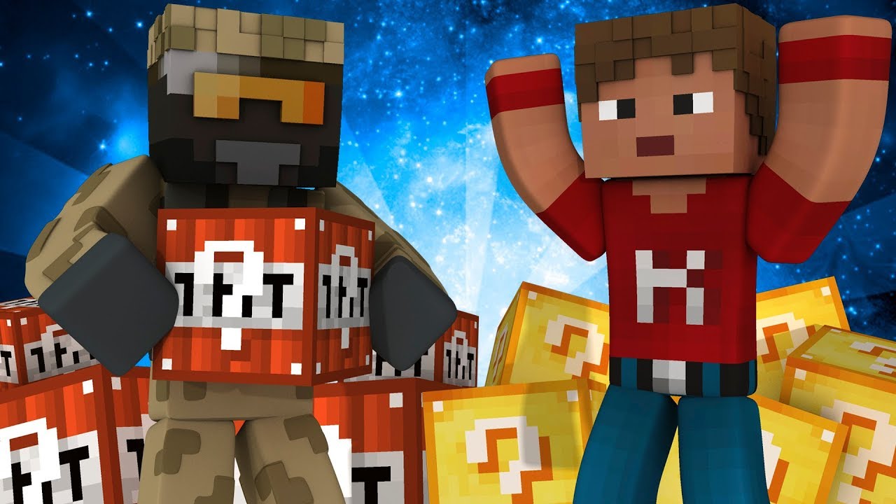 Dansk Minecraft: Lucky Block Race - TNT LUCKY BLOCKS!