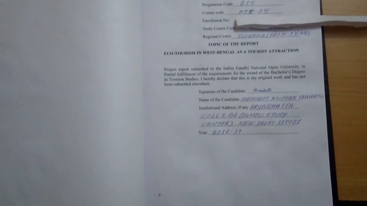Ignou BTS project