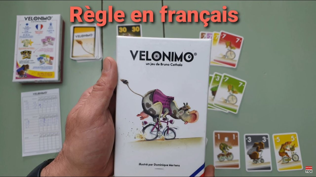 VELONIMO  règle du jeu en français présentée par la chaîne youtube expliquemoica
