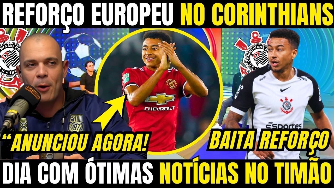 CONFIRMOU AGORA! BAITA REFORÇO DE ATACANTE EUROPEU CHEGANDO NO CORINTHIANS! PEGOU TODOS DE SURPRESA