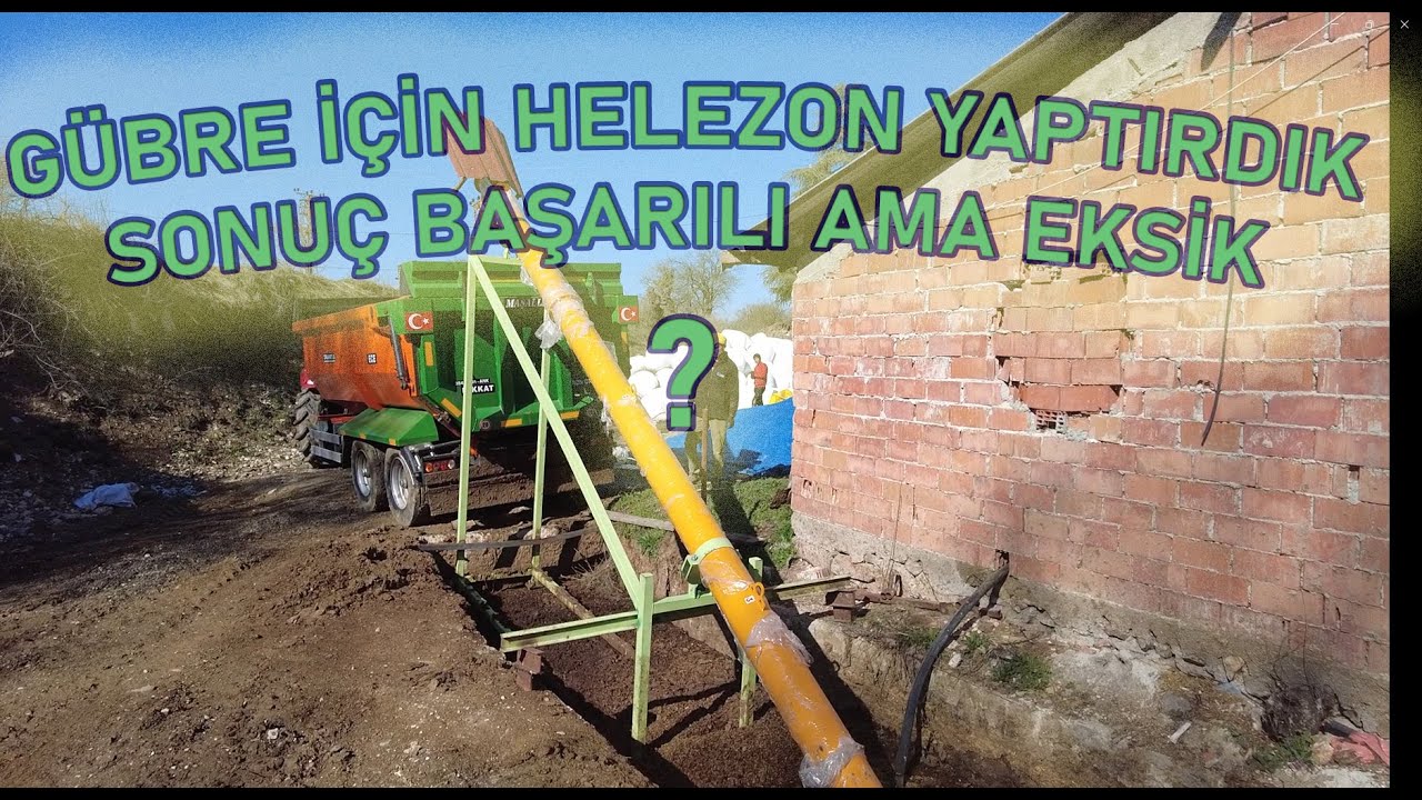 Çiftliklerde Gübre Yönetimine Helezonlu Çözüm ve Havuz Kasa Römork İle Gübrenin Uzaklaştırılması
