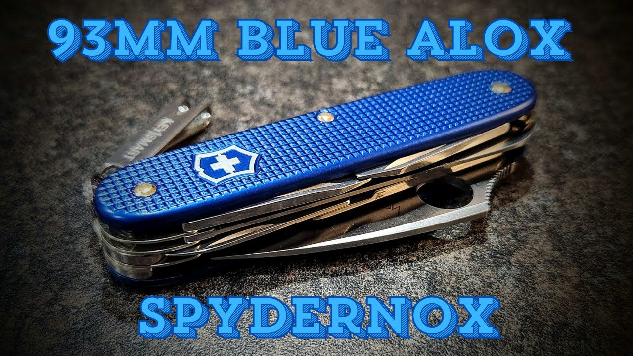 93mm Blue Alox Spydernox