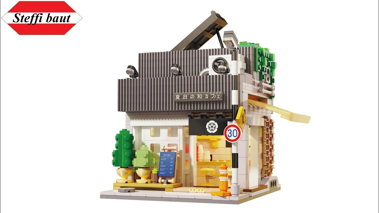 CaDA Summer Japanese Coffee Shop Designed By Exe Sandbox C66007W unboxing & speed build