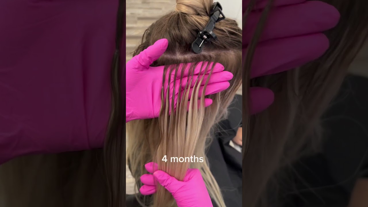 Ice extensions last for 2-6 months, depends on how fast actual hair grow and after care 🥳#shorts