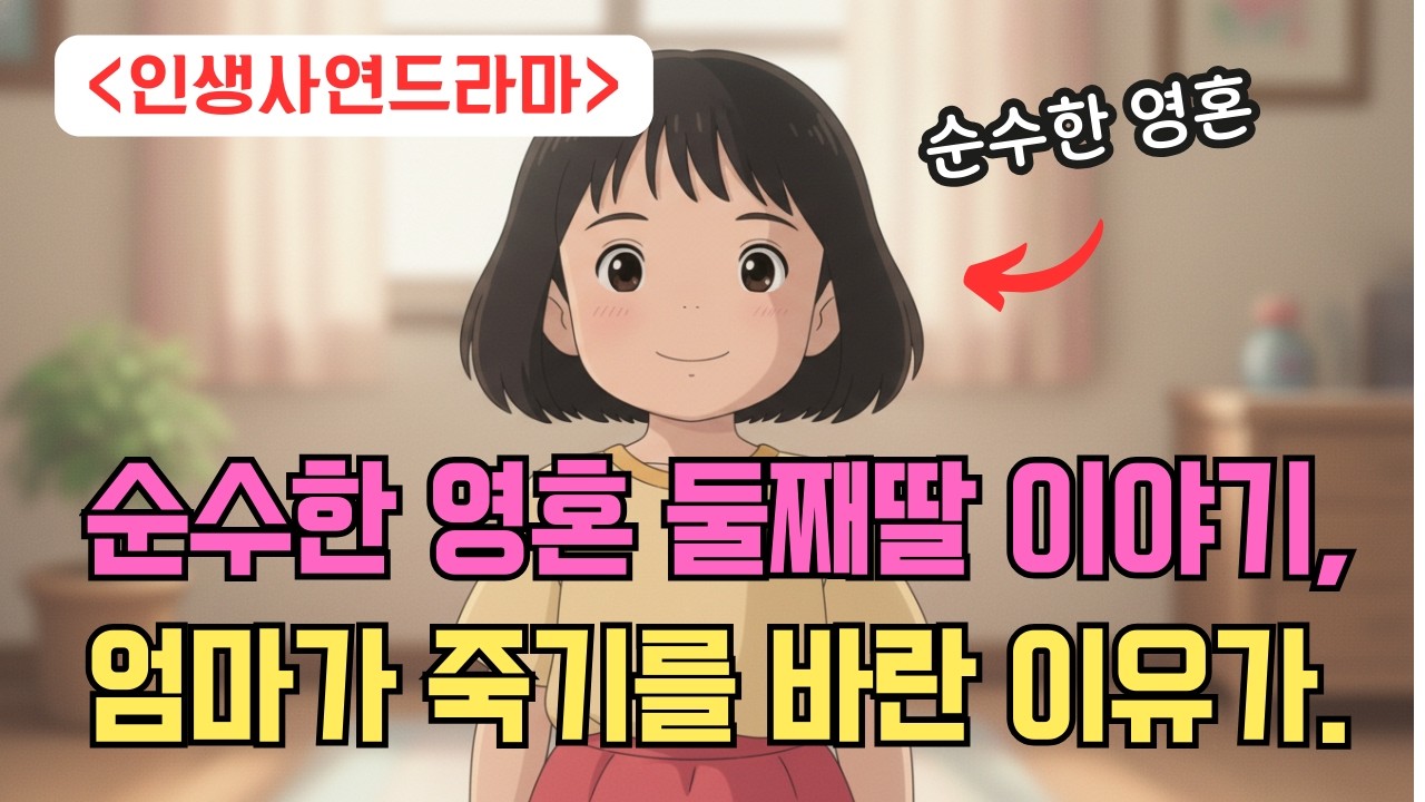 우리딸이 엄마가 죽기를 바란 이유가..맑은영혼 둘째딸 어릴적 이야기.