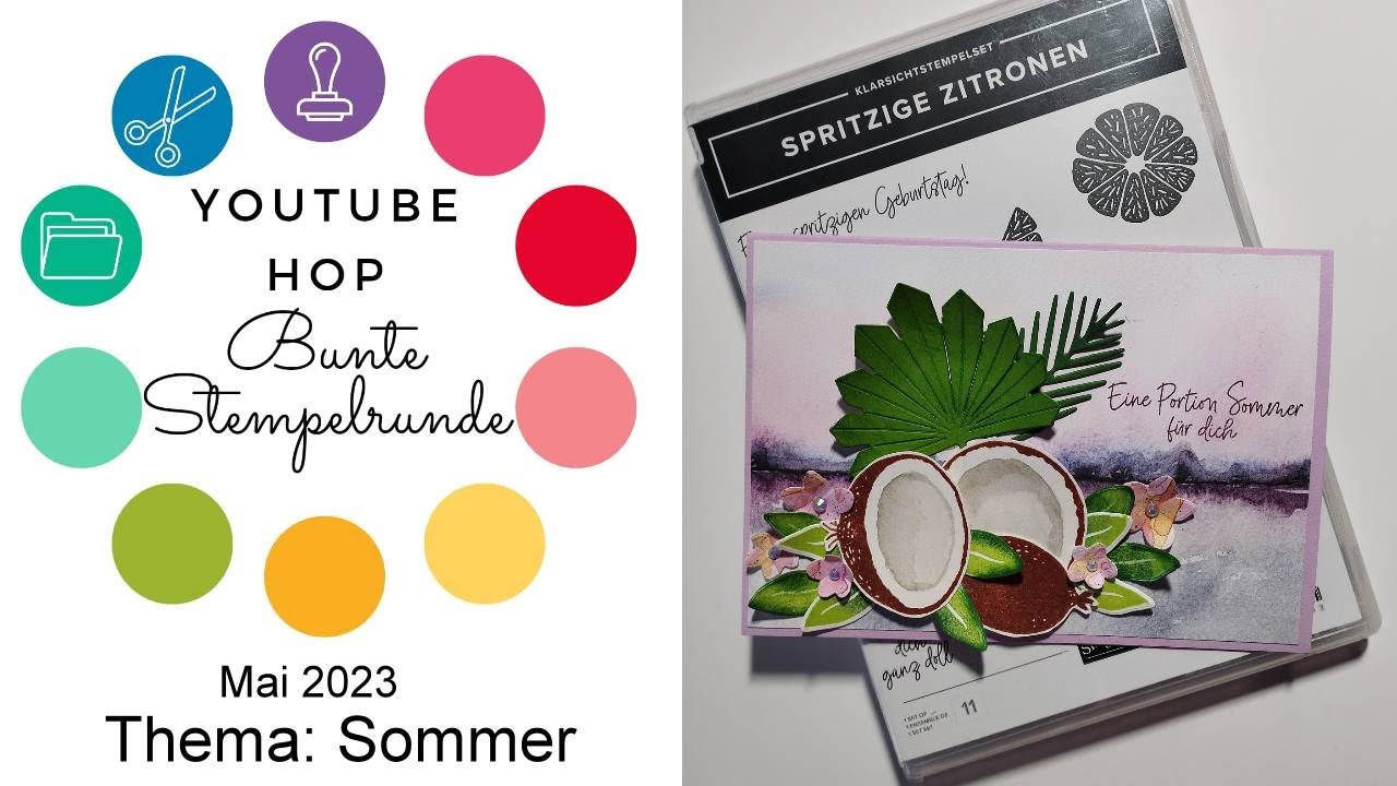 Lust auf Sommer Kokosnuss-Karte Stampin'Up!