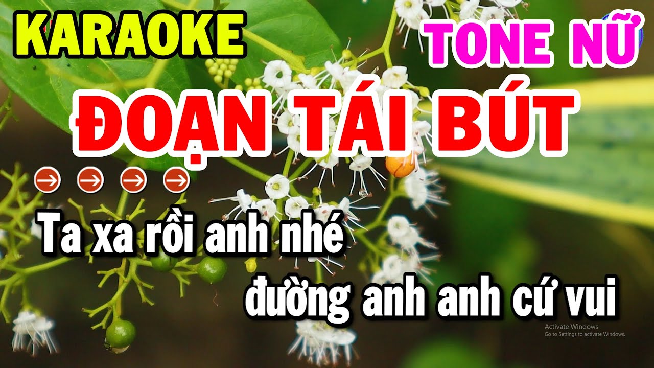 Karaoke Đoạn Tái Bút Tone Nữ Nhạc Sống Bolero Beat Hay Nhất | Kho Nhạc Karaoke