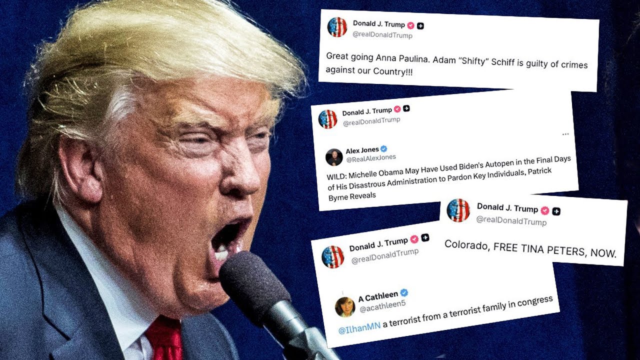 Trump STROKES OUT, posts HUNDREDS of times