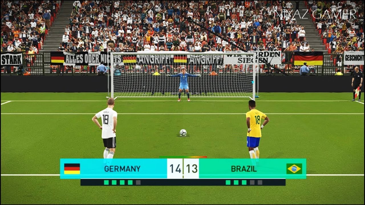 ГЕРМАНИЯ против БРАЗИЛИИ | Серия пенальти | Геймплей PES 2018 на ПК
