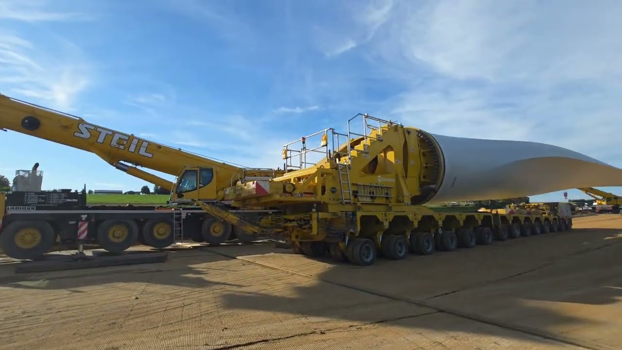 Selbstfahrer, Riesige Rotorbl&auml;tter & der Windpark Rennweg am 19.09.2025