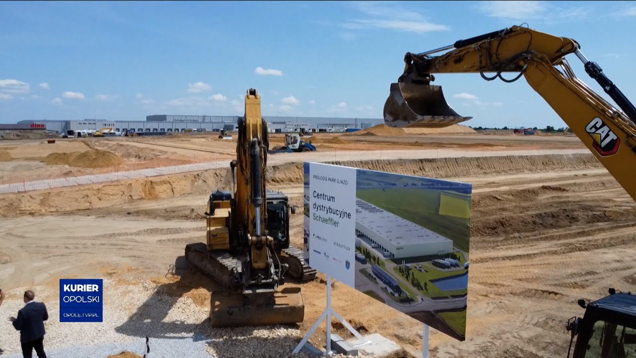 Pierwsze łopaty pod Prologis Park Ujazd wbite. Rusza budowa hal dla firmy Schaeffler