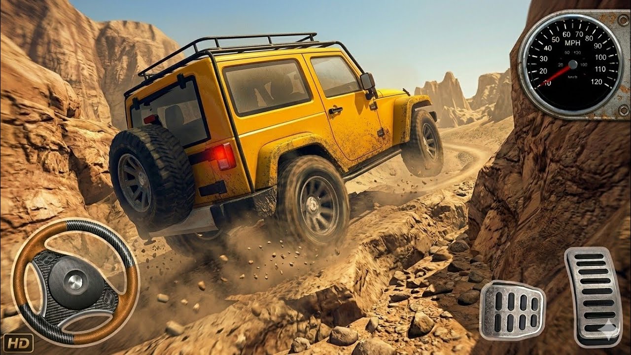 Offroad Jeep Driving Simulator - Luxury SUV 4x4 Prado Stunts - Android GamePlay