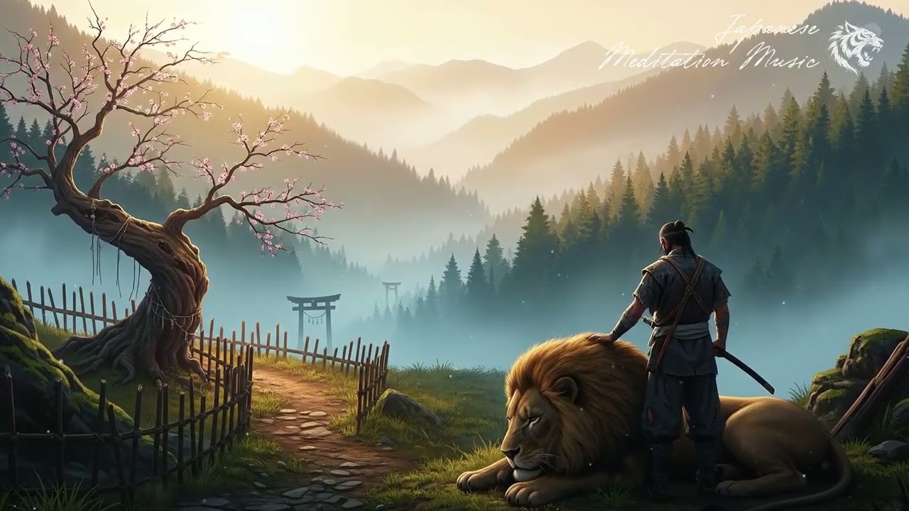 Lion Vigil (獅子の夜警) - Hold the line, stay calm | Japanese Zen Ambient Instrumental