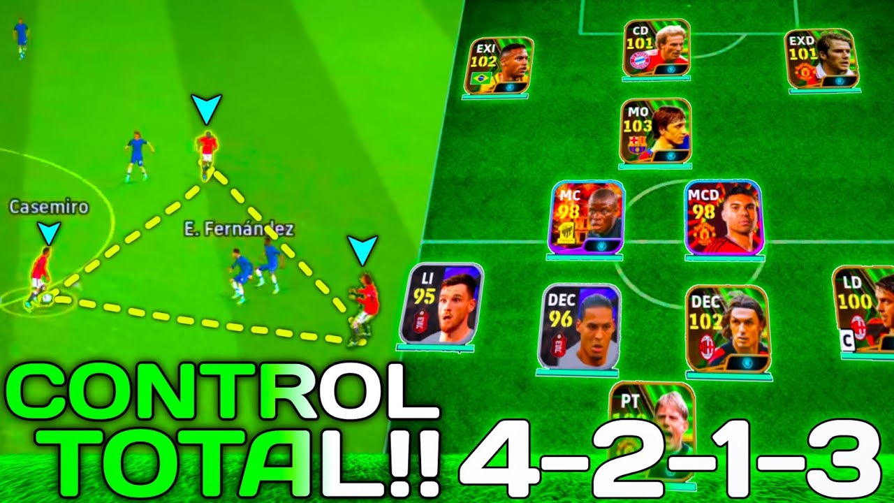 Esta Es La FORMACIÓN PARA CONTROLAR TUS PARTIDO EFOOTBALL 24 MOBILE!!