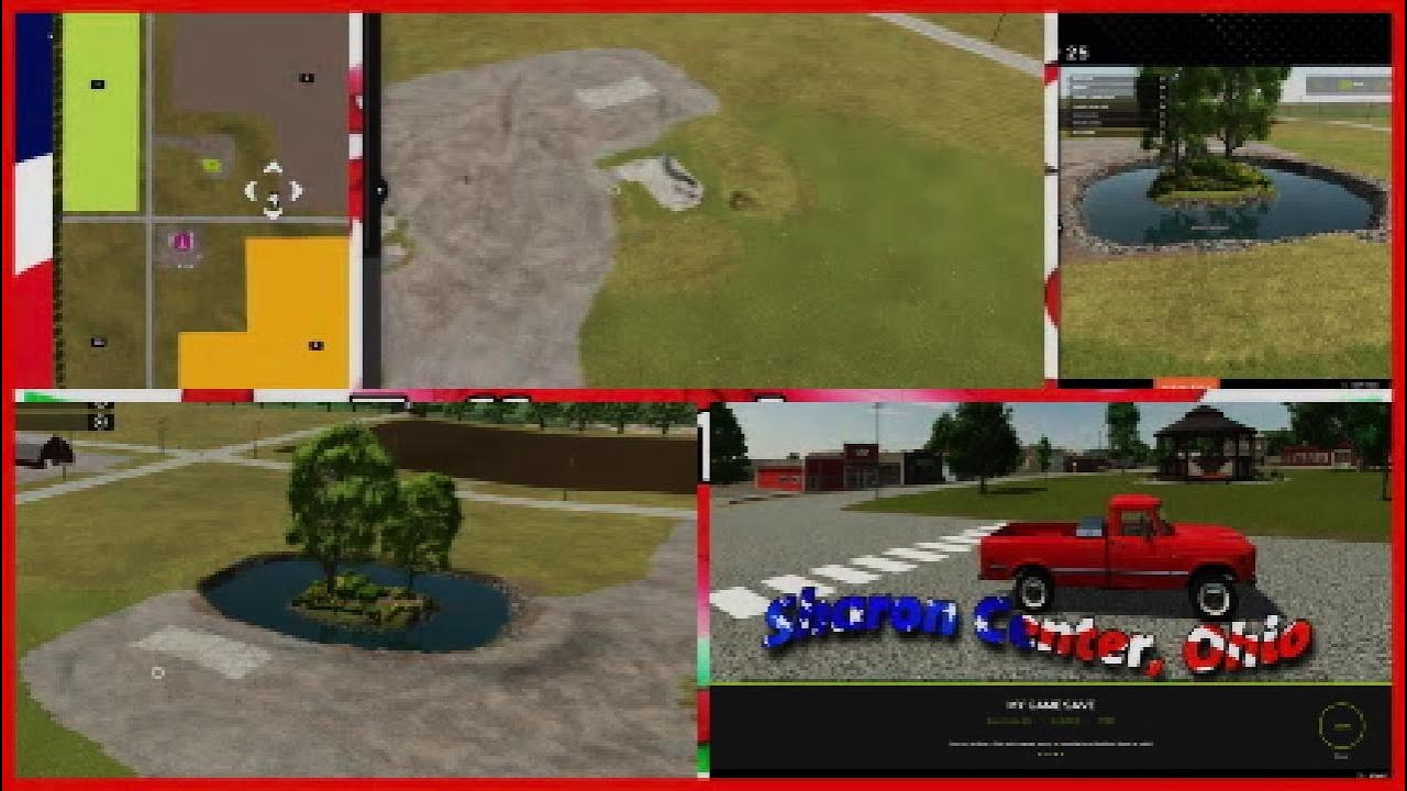 Farming Simulator 25 - How to create a pond with the Landscapeing tool , using land, you can't level