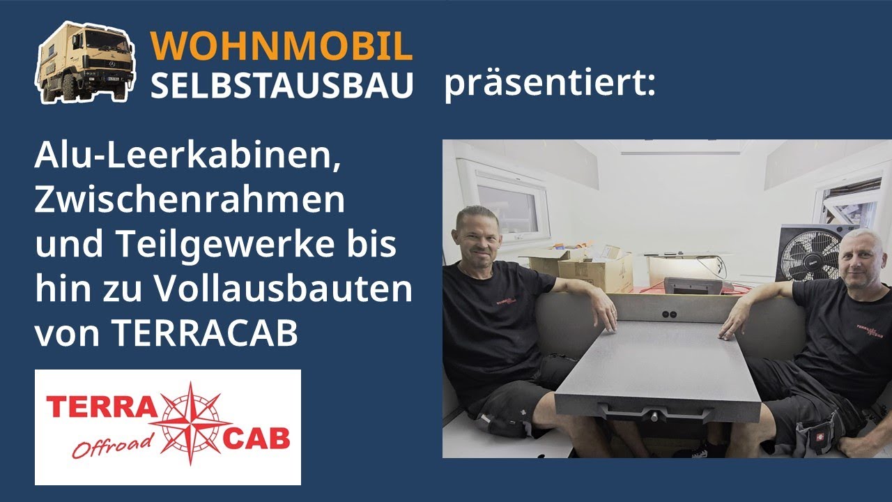 Alu-Leerkabinen, Zwischenrahmen und Teilgewerke bis hin zu Vollausbauten von TERRACAB