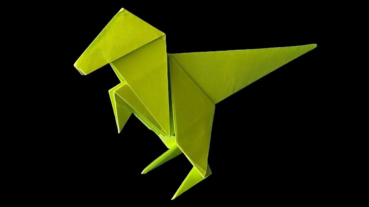 FAITES UN DINOSAURE EN PAPIER EN 5 MINUTES OU MOINS !