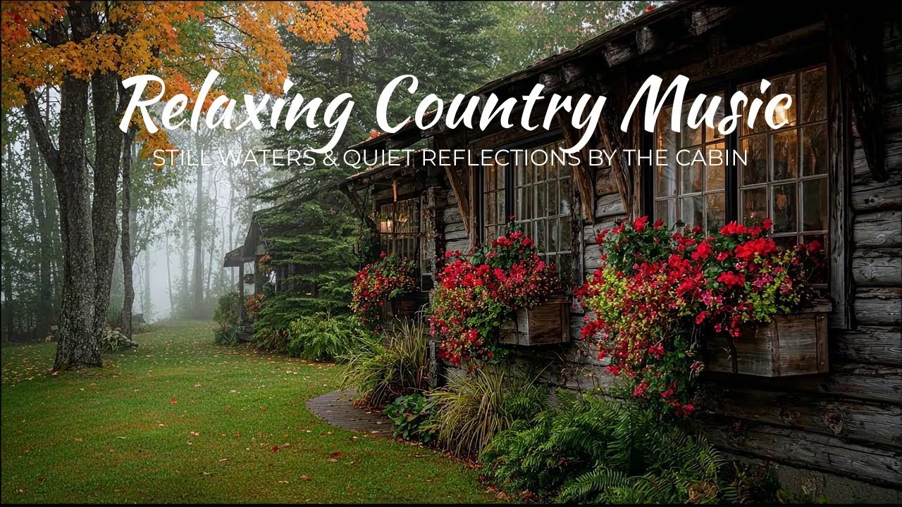 Relaxing Country Music | Still Waters & Quiet Reflections by the Cabin