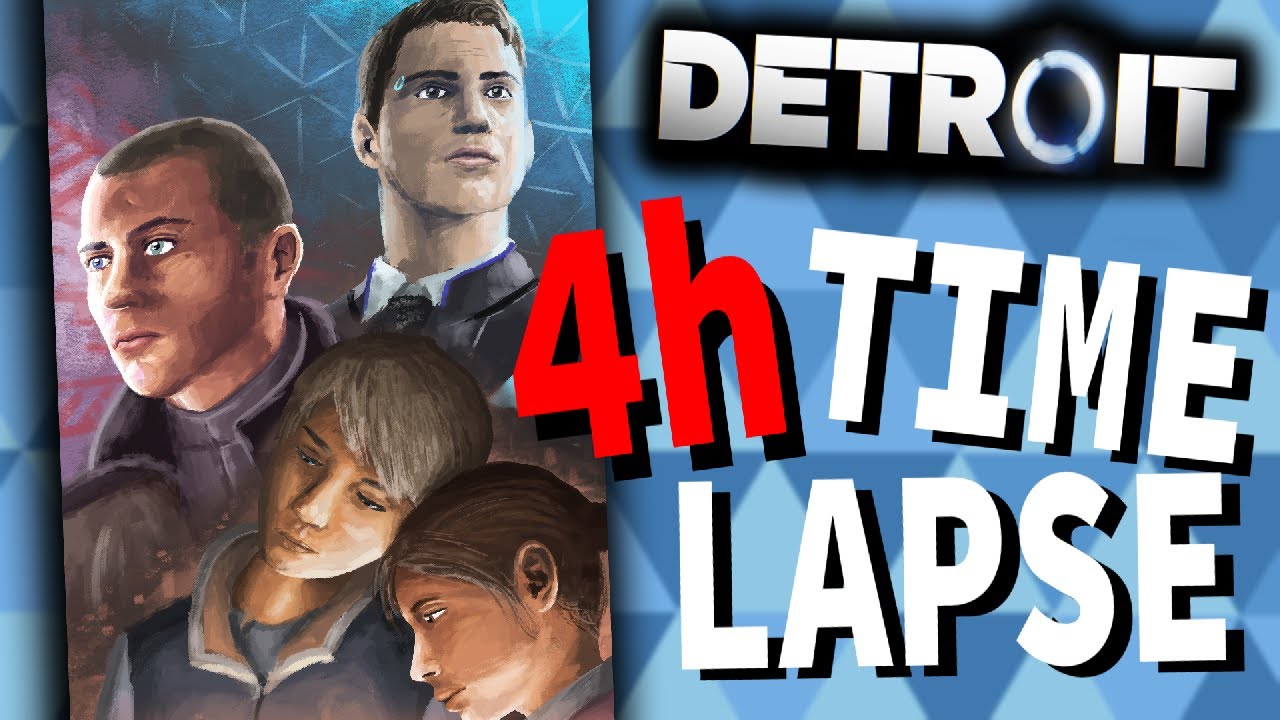 4 Hour Fanart Timelapse - Detroit: Become Human