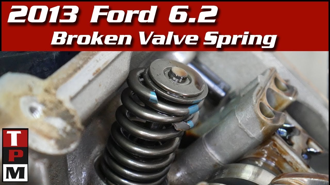 Ford F350 6.2 2013 года, пропуски зажигания — замена сломанной пружины клапана