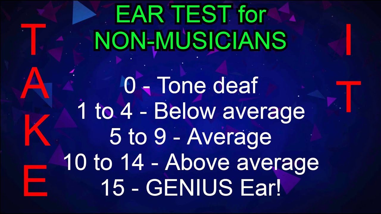 Are you TONE DEAF or MUSICALLY GIFTED? (A FUN test for non-musicians)