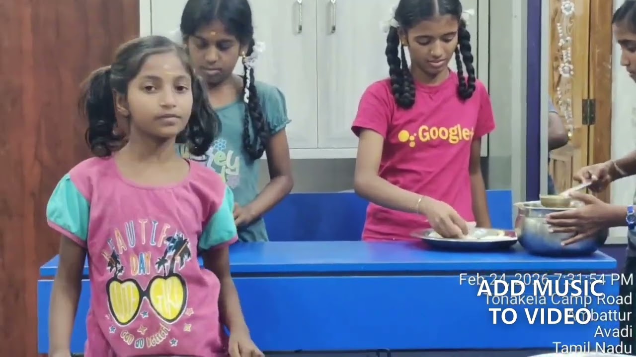 24.2.26 / தயவு.பொன்னுசாமி ஐயா இரவு சிற்றுண்டி மாணவ,மாணவியர்க்கு..