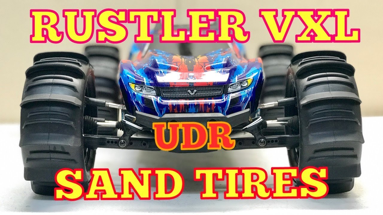 Rustler 4x4 VXL with UDR Sand Tires XO-1