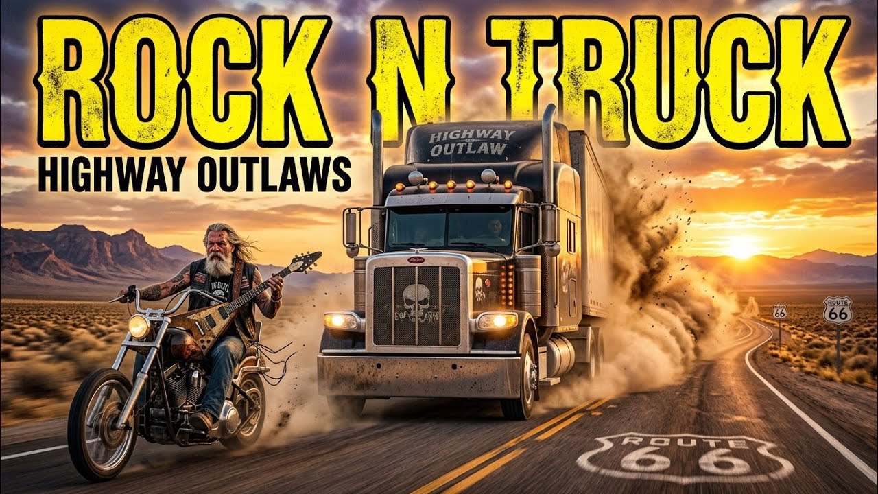Sunset Road Warriors | Epic Truck Driving Rock Playlist.