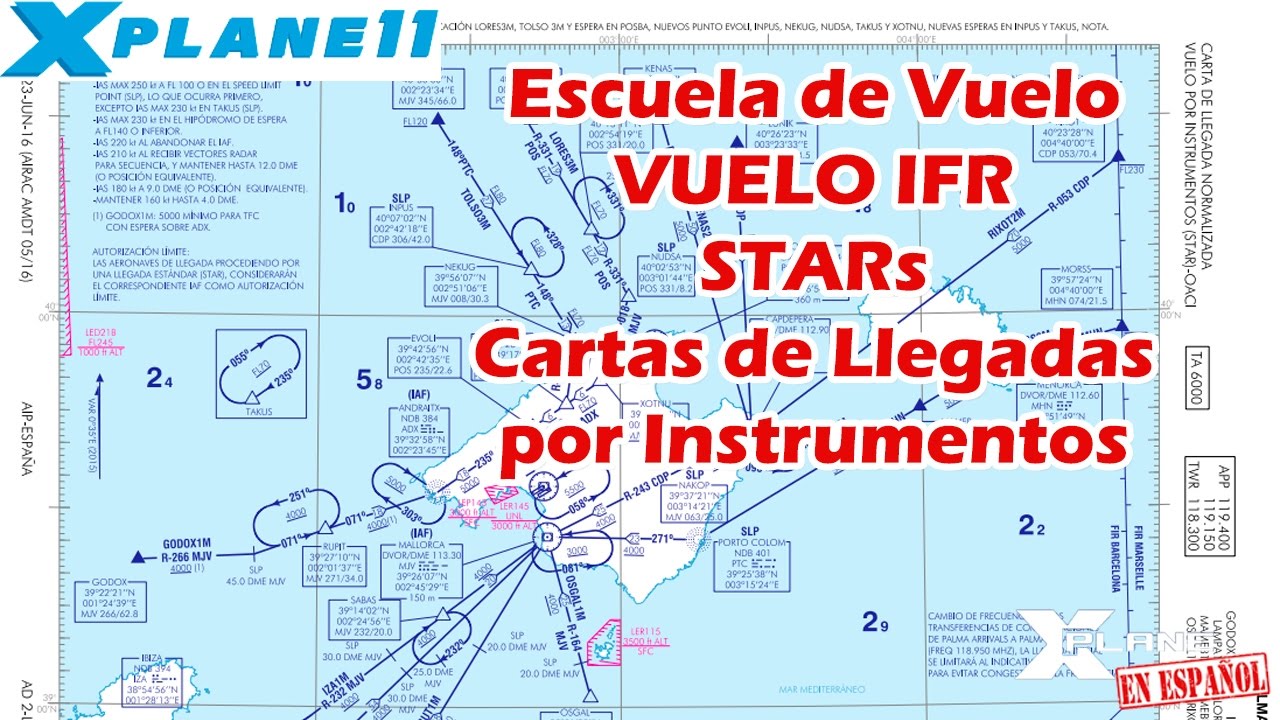 X-Plane Español - Escuela de Vuelo - STARs - Llegadas por Instrumentos