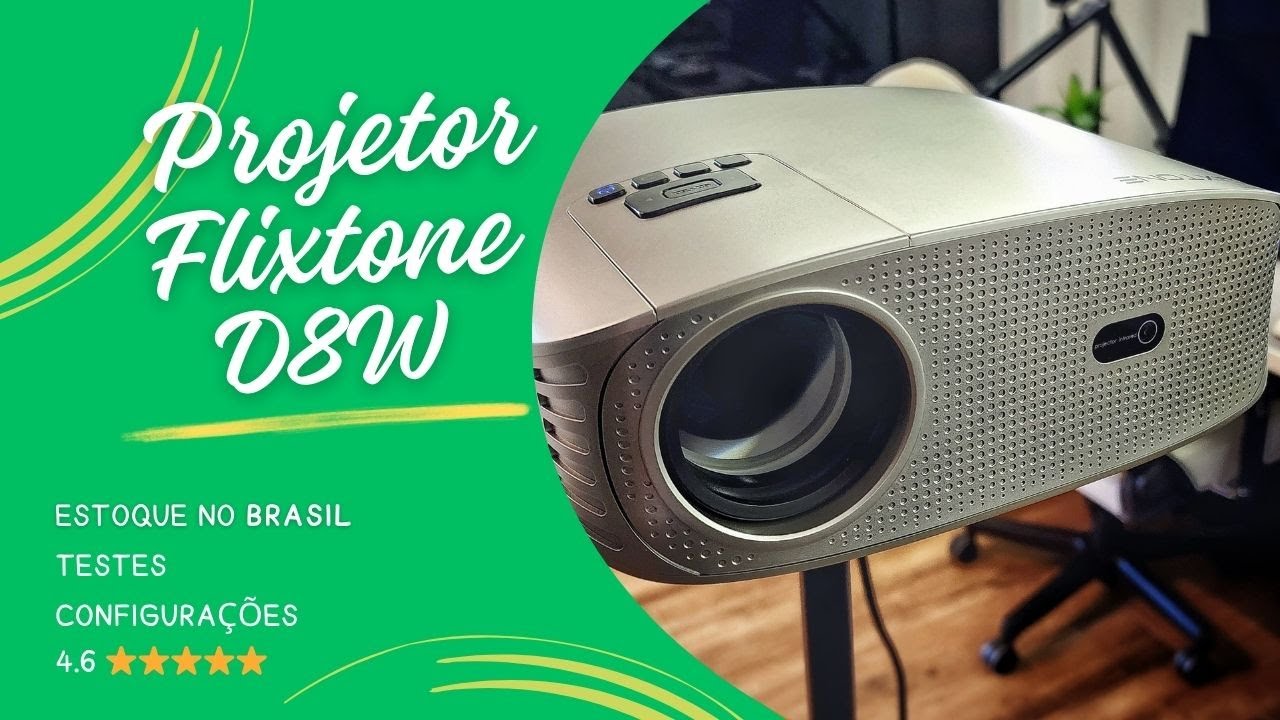 Projetor Flixtone D8W com Android Embarcado | Unboxing, configurações e testes