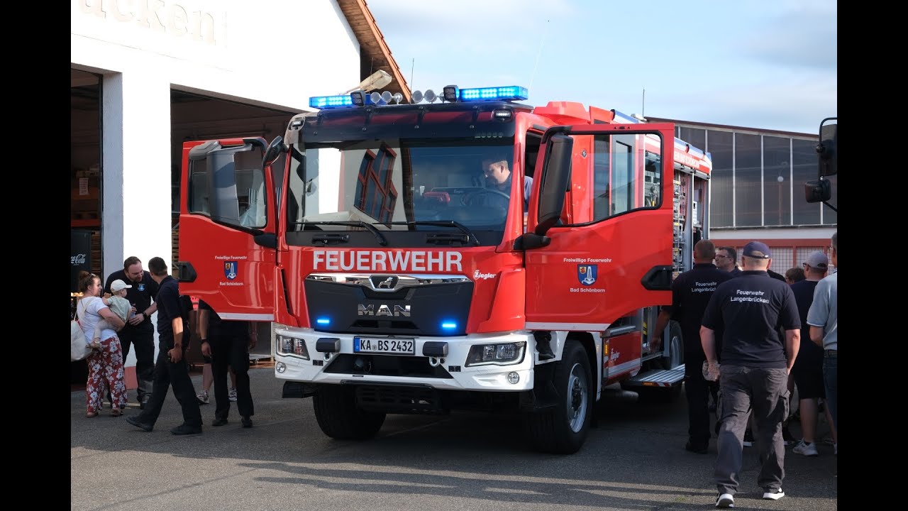 Ankunft neues HLF 10 Feuerwehr Bad Schönborn Abt. Langenbrücken
