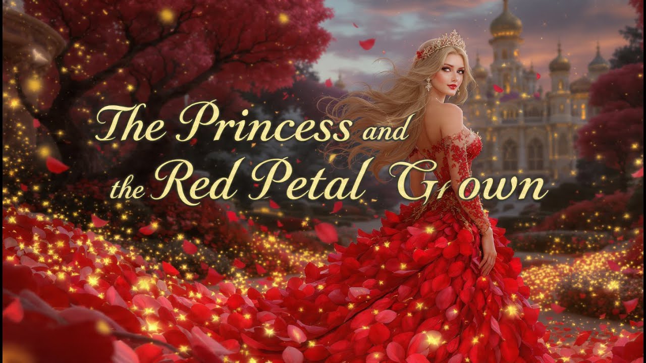 Red petal Dress of princess and the journey of the princess