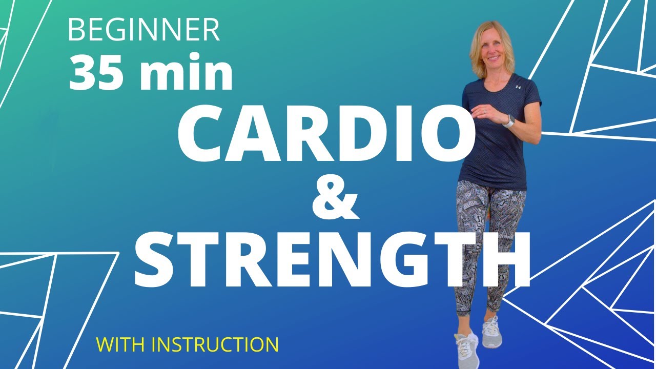 35 min Cardio and Strength Full-Body Workout for Beginners | All-in-One Workout