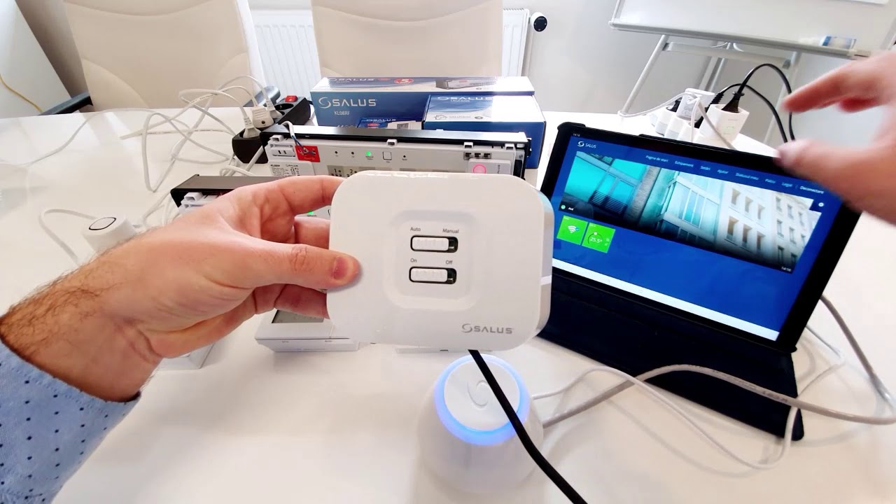 Instalare centru comanda Salus KL08RF folosind aplicatia Salus Smart Home