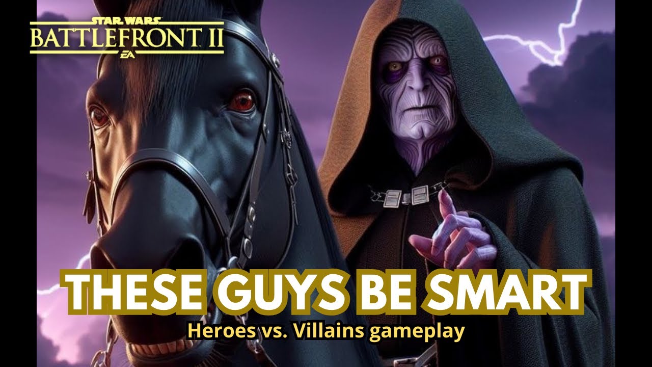 These guys be smart - Star Wars Battlefront 2 - HvV gameplay 