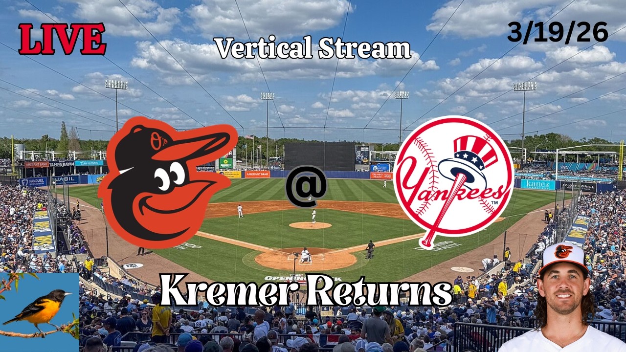 Baltimore Orioles @ New York Yankees | LIVE! Play-by-Play (VERTICAL) | 3/19/26 | Deano Returns