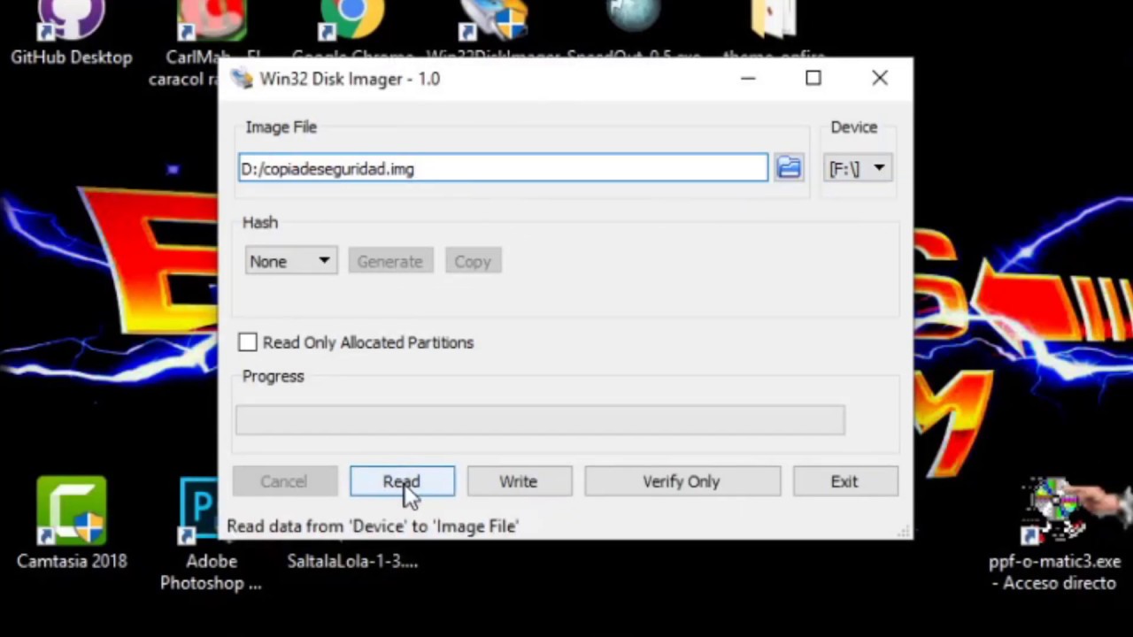 👨&zwj;🎓PRINCIPIANTE :📢 CREAR BACKUP WIN32DISKIMAGER