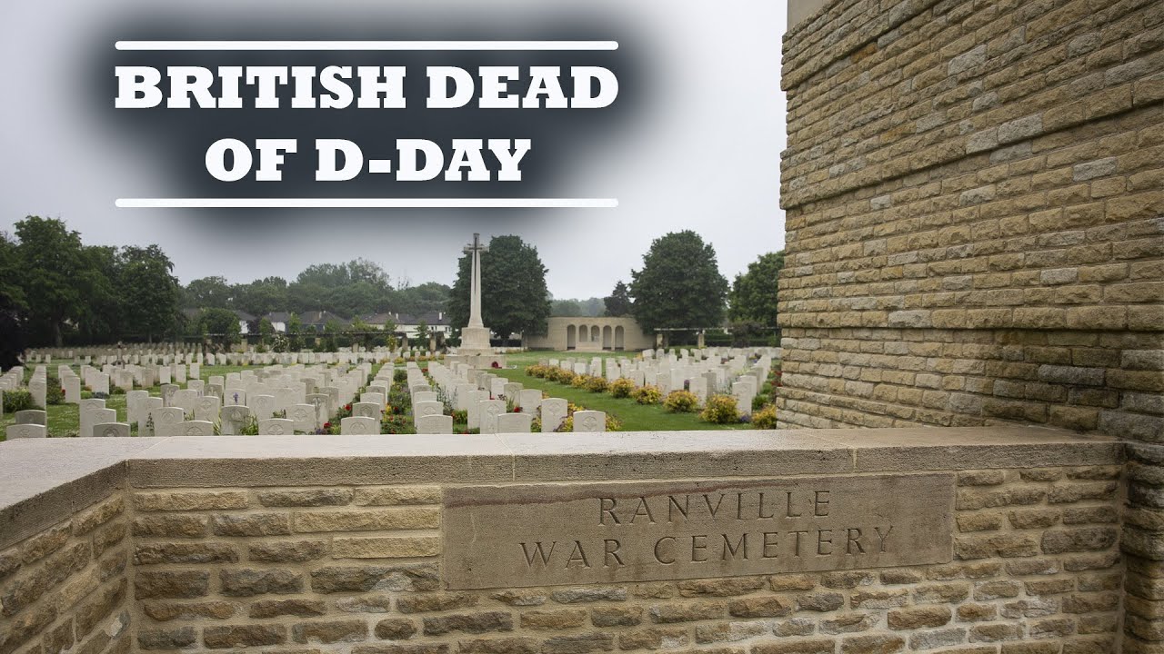 Потери в день «Д» на военном кладбище в Ранвилле, Нормандия