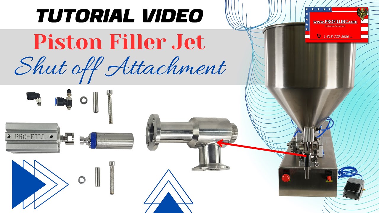 How to assemble and disassemble Shut off Attachment on Piston Fillers - TUTORIAL VIDEO