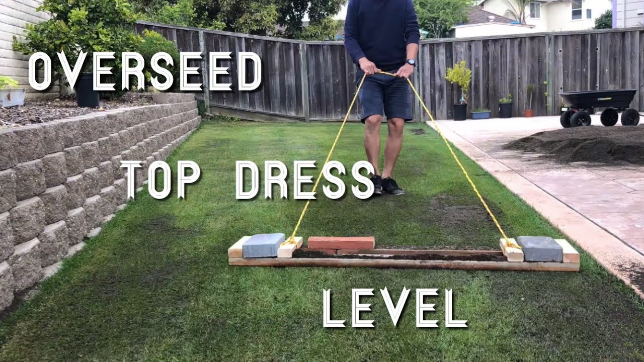 Lawn Rejuvenation Part 2of4 - OverSeed, Top Dress, & Level