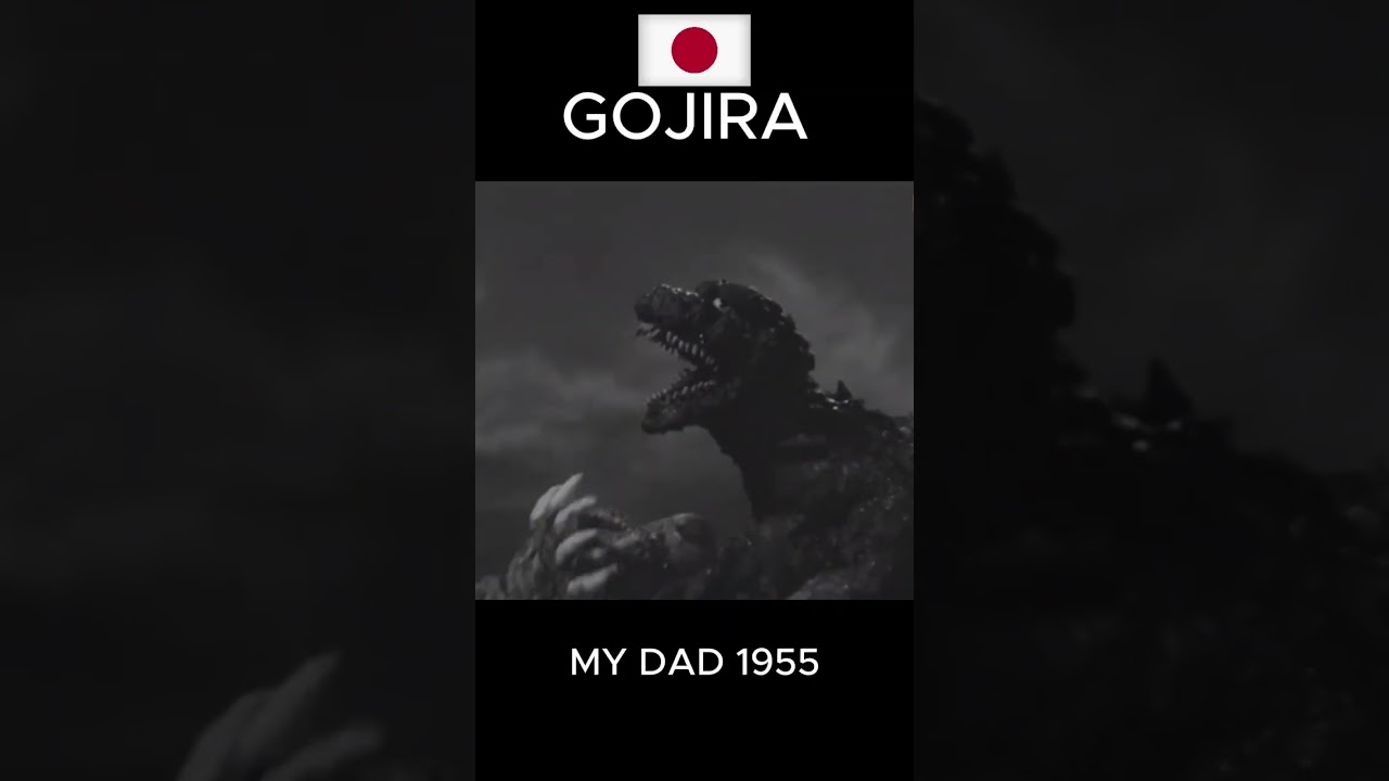 My dad 1985 (1955) Godzilla vs Gojira. 