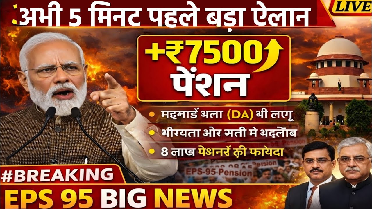 EPS 95 Pension Latest News 2026 | pension hike eps 95 NCP MP Supriya Sule in Lok Sabha#eps95 #epf