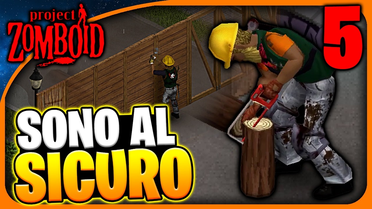 DOBBIAMO COSTRUIRE LE MURA INTORNO AL QUARTIERE!  - Project Zomboid Gameplay ita EP5