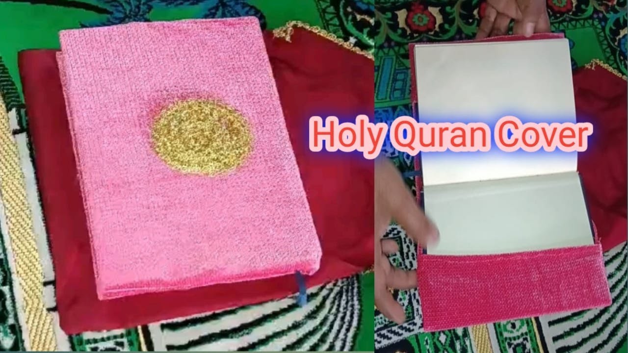 Holy Quran cover///how to sew Holy Quran cover///Quran cover of Holy Quran cover