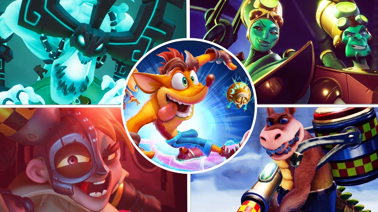 Crash Bandicoot 4: It's About Time: All Bosses Fight (No Damage) Plus Version 1, 2 & 3